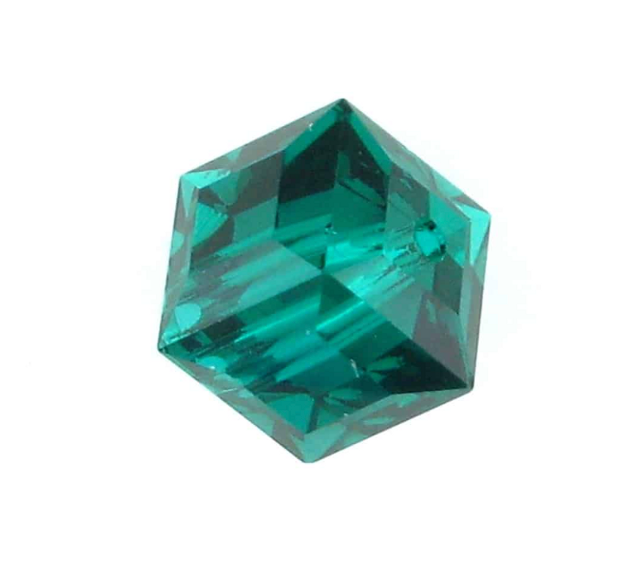 4mm Emerald Austrian Cube (4pk)