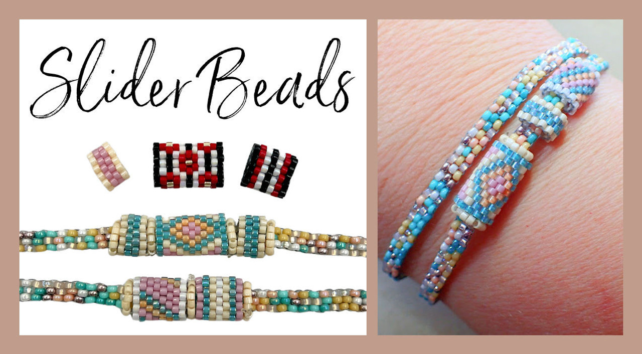 Slider Beads PRINTED Pattern - printed and mailed to your home address