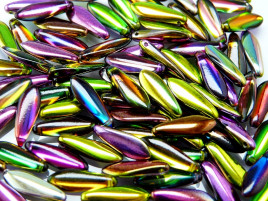 5x16mm Magic Green Dagger Beads (10pk) #95400