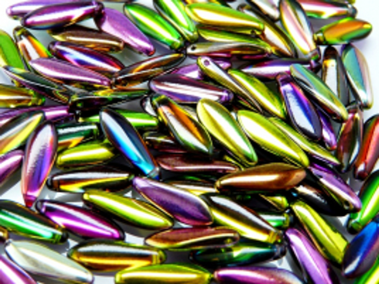 5x16mm Crystal Magic Orchid Dagger Beads (10pk) #95000