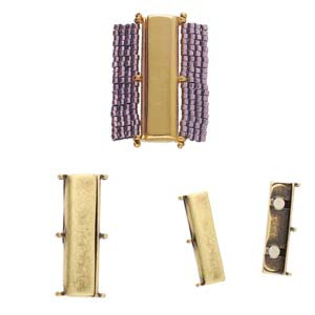 AXOS III DELICA MAG CLASP ANT. BRASS PLATE