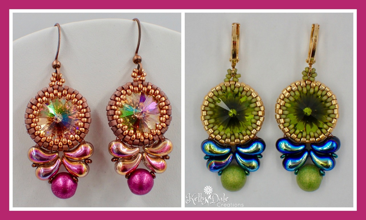 Paisley Drop Earring PRINTED Pattern - Printed and mailed to your home