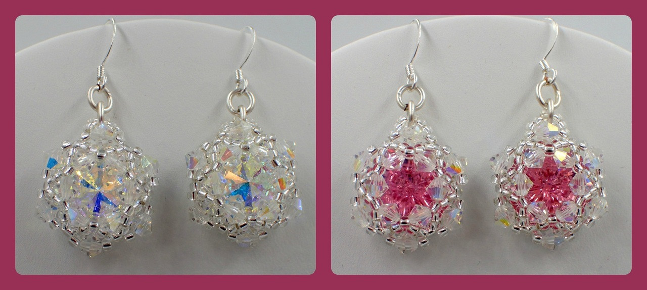 Bling in the New Year Earrings Tutorial PRINTED PATTERN - Mailed to your home