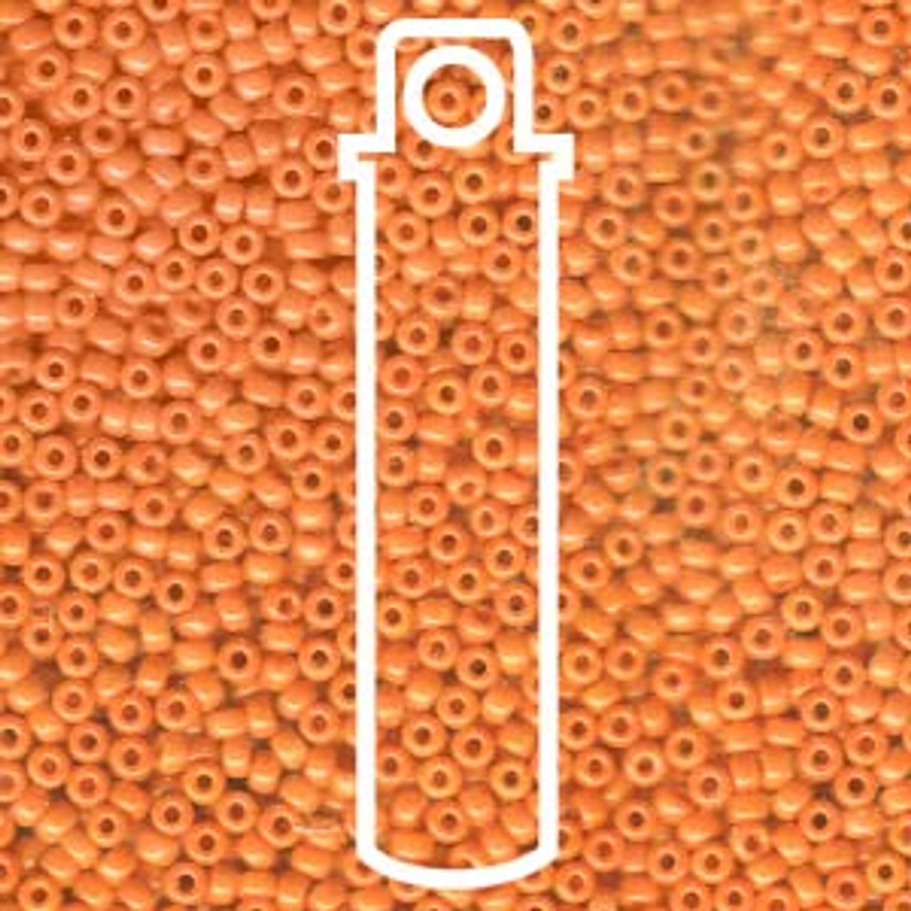 11/0 Opaque Orange Miyuki Seed Beads (11-406) 22 Grams