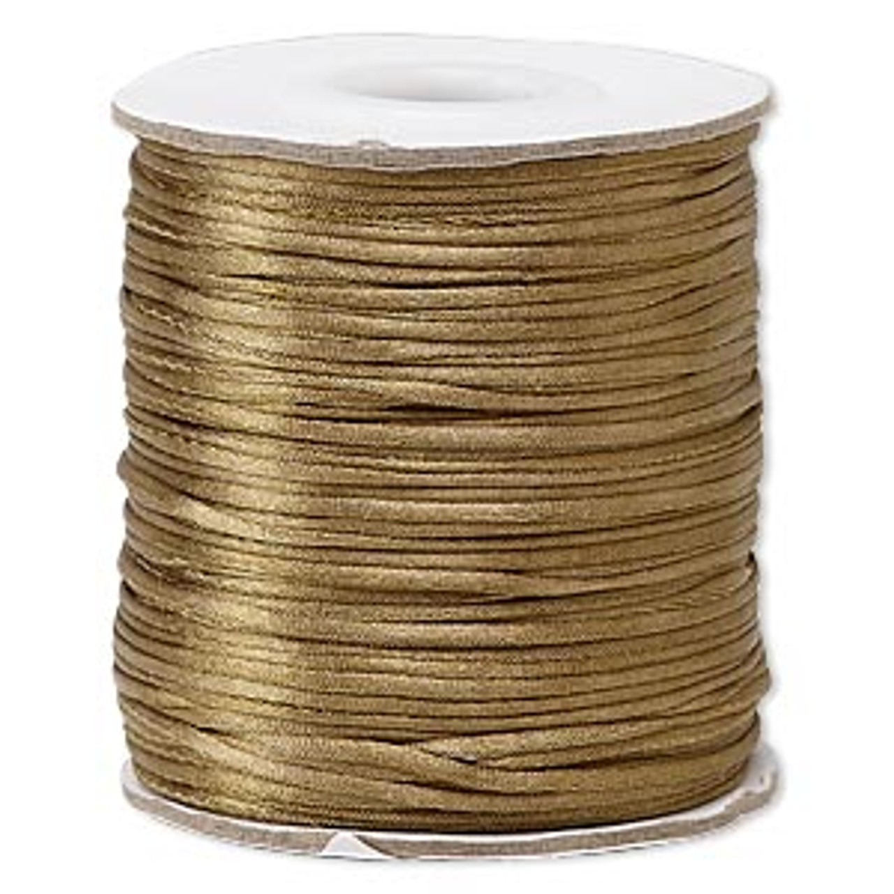 1mm Light Brown Mini Satin Cord (5yds)