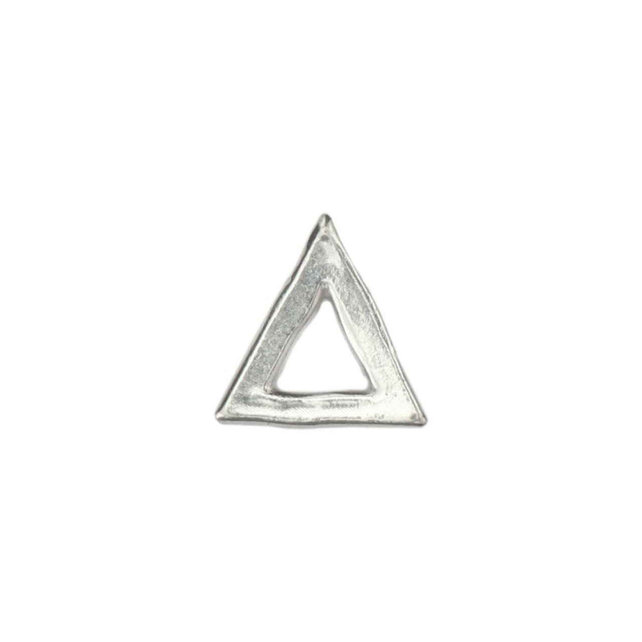 Small Triangle Organic Pewter Washer (1 Piece)