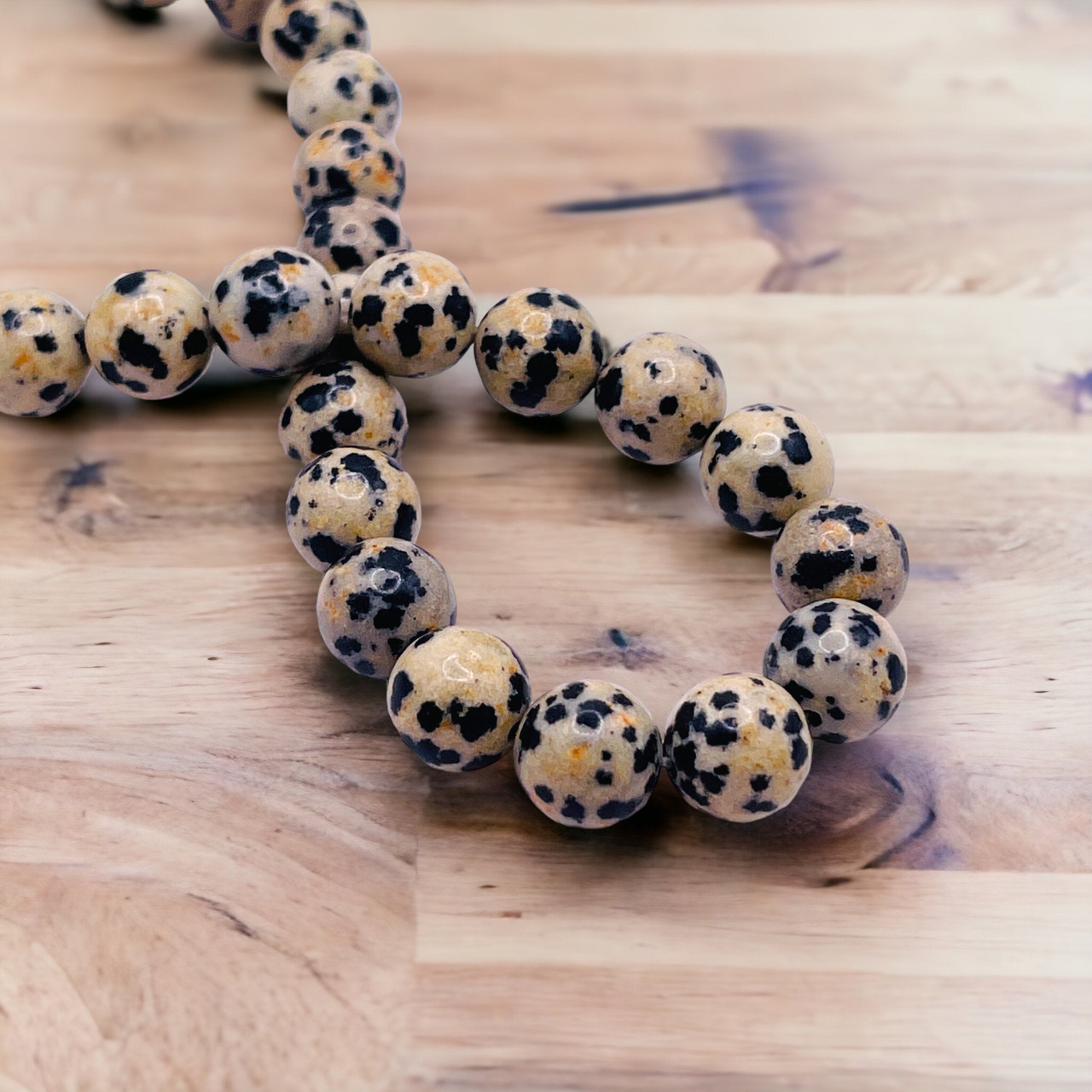 6mm Dalmation Jasper Round (60pc Strand)