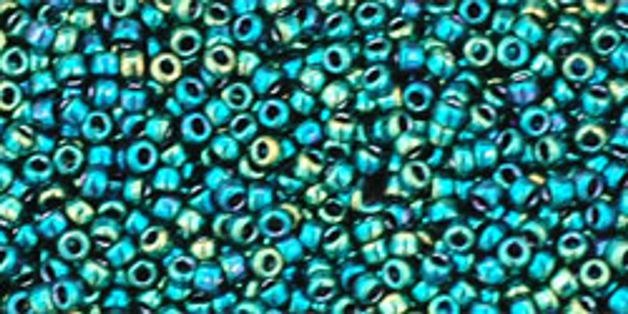 15/0 Higher Metallic June Bug Seed Beads Toho (7.2 Grams) 15-506