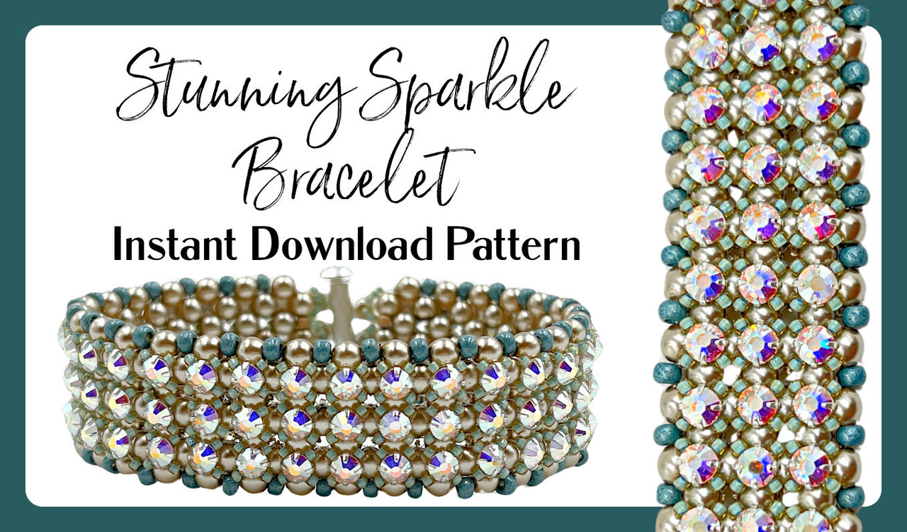 Stunning Sparkle Bracelet INSTANT DOWNLOAD Pattern