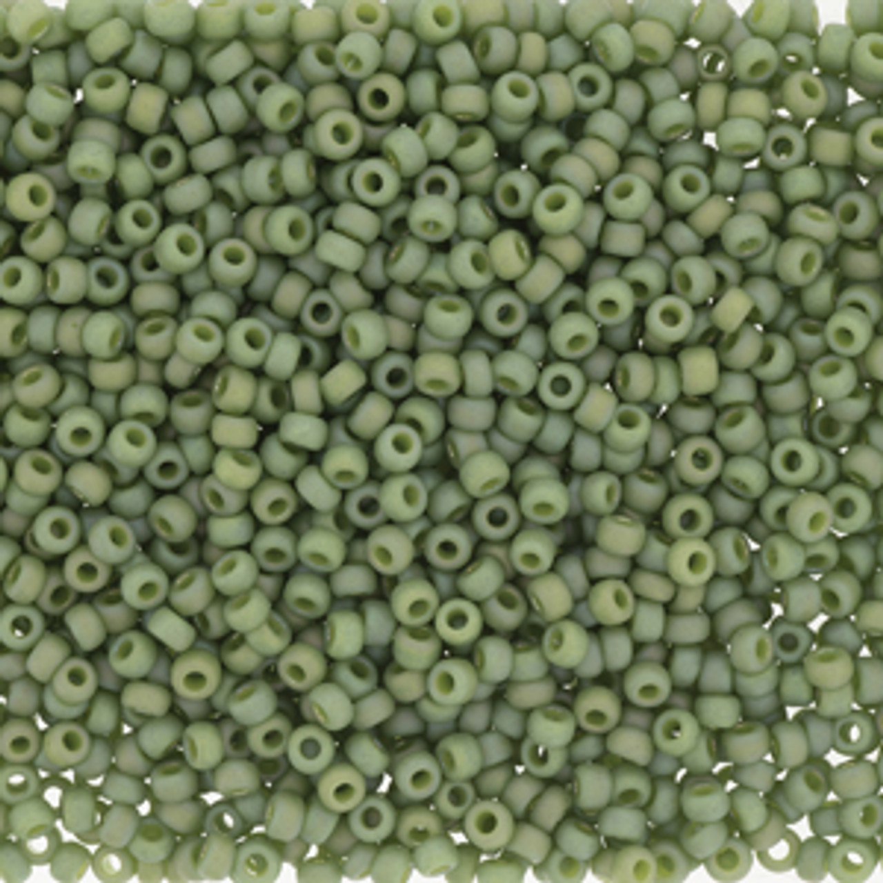 11/0 Frosted Opaque Glazed Rainbow Kiwi Miyuki Seed Beads (11-4698) 8.5g