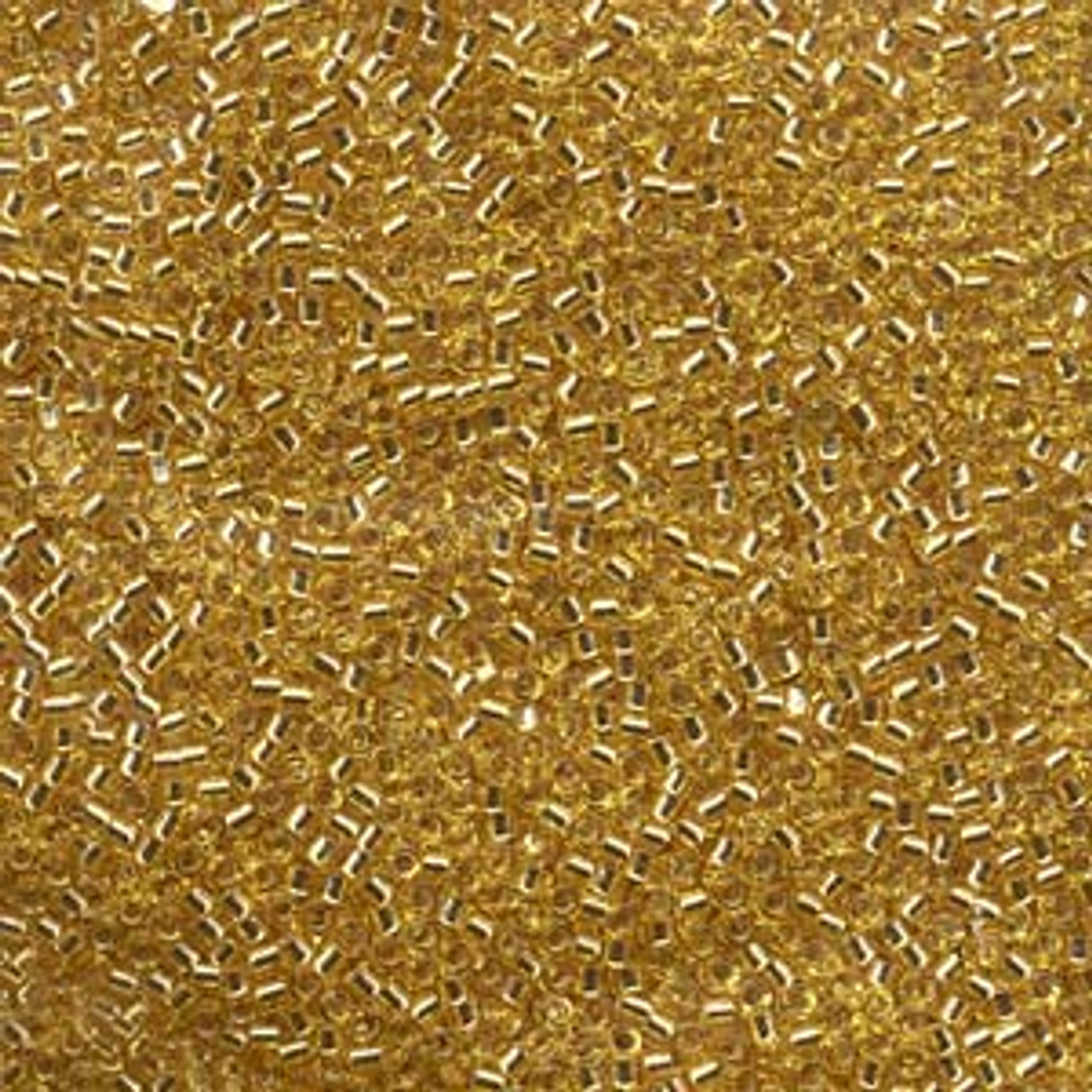 15/0 Silver Lined Gold Delica Beads (DBS0042) 7g