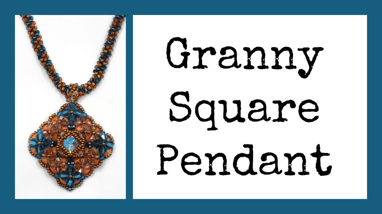 Granny Squares Pendant INSTANT DOWNLOAD Pattern & Video Access