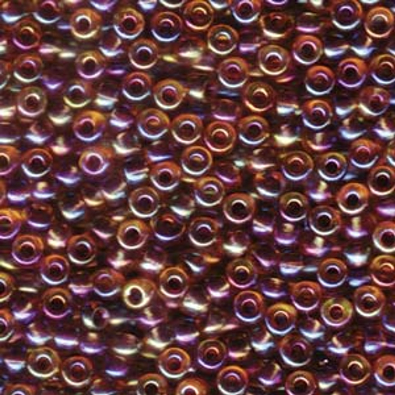 6/0 Berry Lined Light Topaz AB Miyuki Seed Beads (6-342) 20g