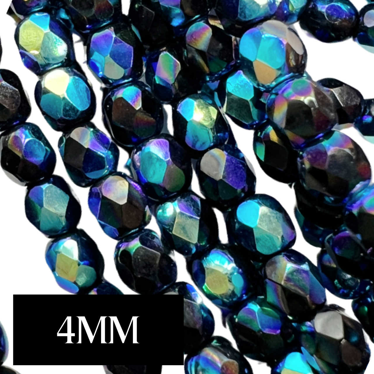18k Solid White Gold Round Beads – 2mm To 6mm (Price Per 1 Bead)