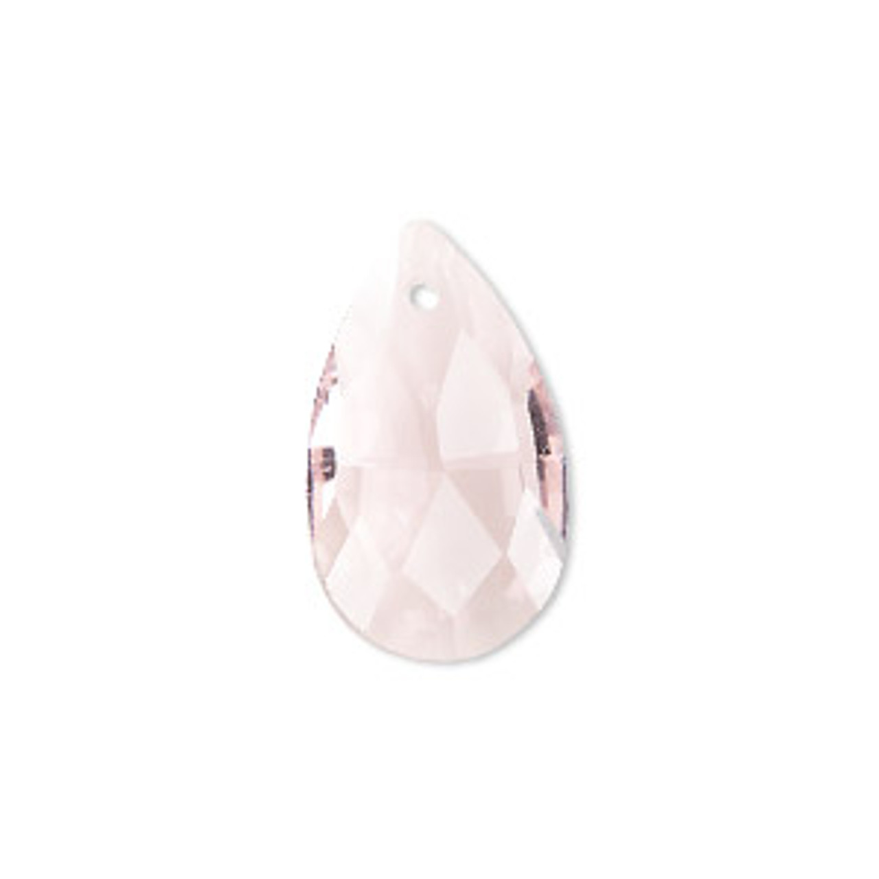 22x13mm Transparent Pink Teardrop 2pk