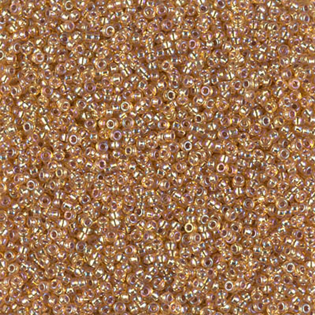 15/0 Silver Lined Dark Gold AB Miyuki Seed Beads (8g) 15-1004