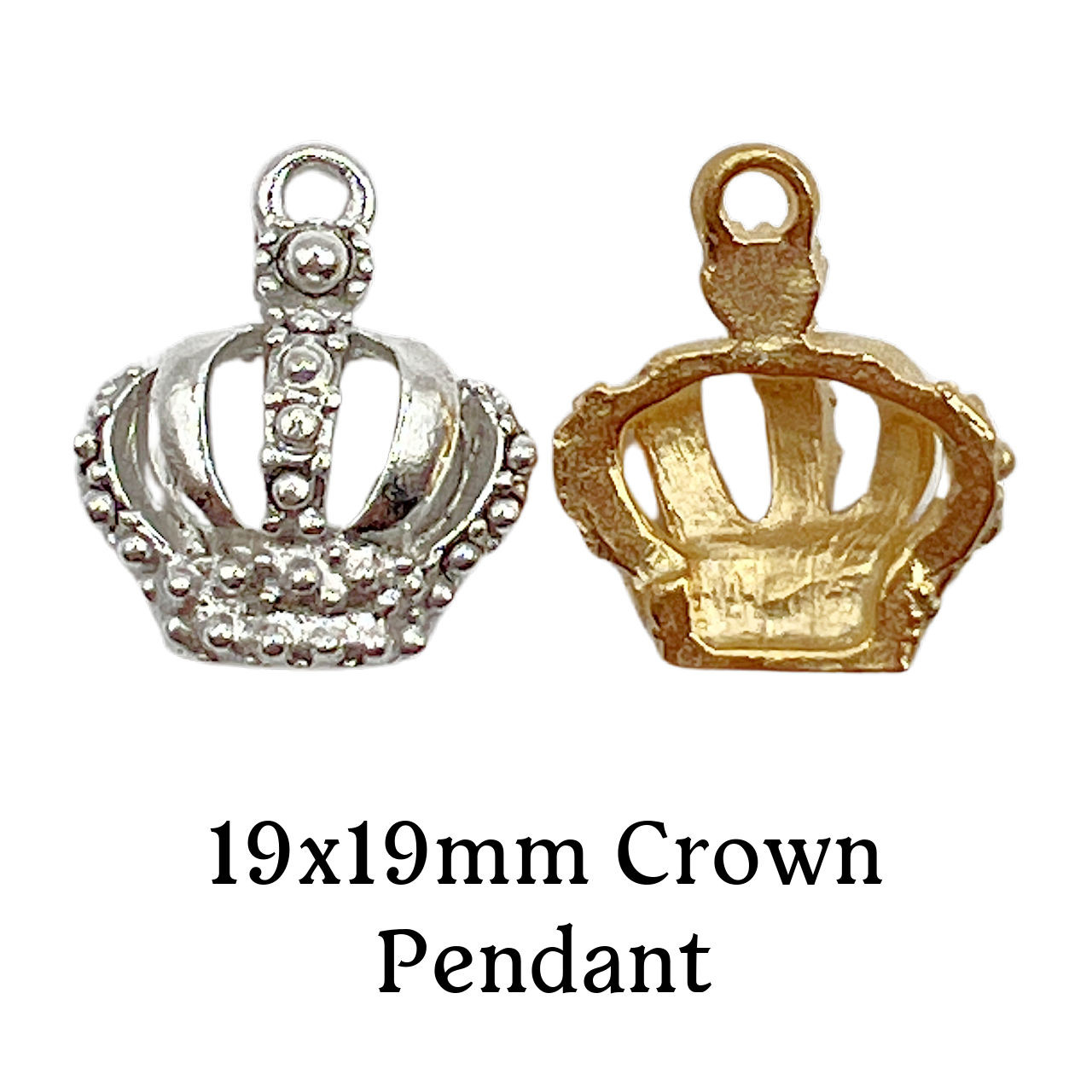 19x19mm Crown Pendant (1 Piece)