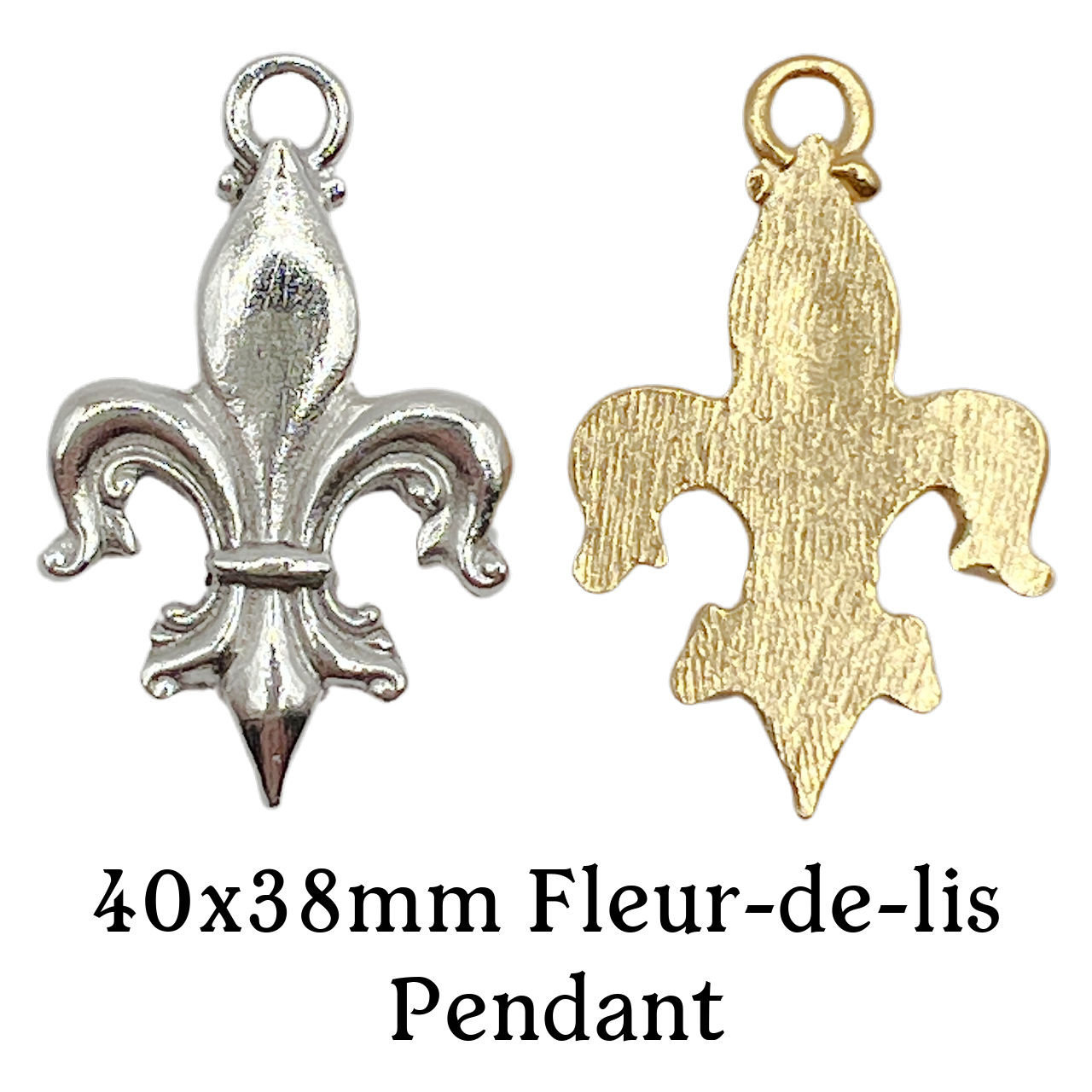 40x38mm Fleur-de-lis Pendant