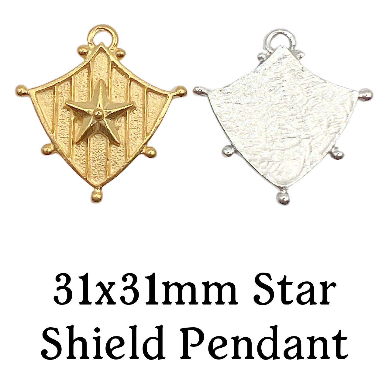 31x31mm Star Shield Pendant