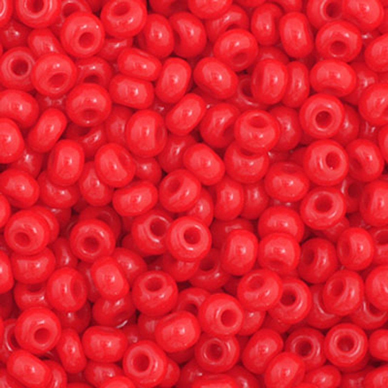 11/0 Opaque Medium Red Preciosa Seed Beads (20g) 93190