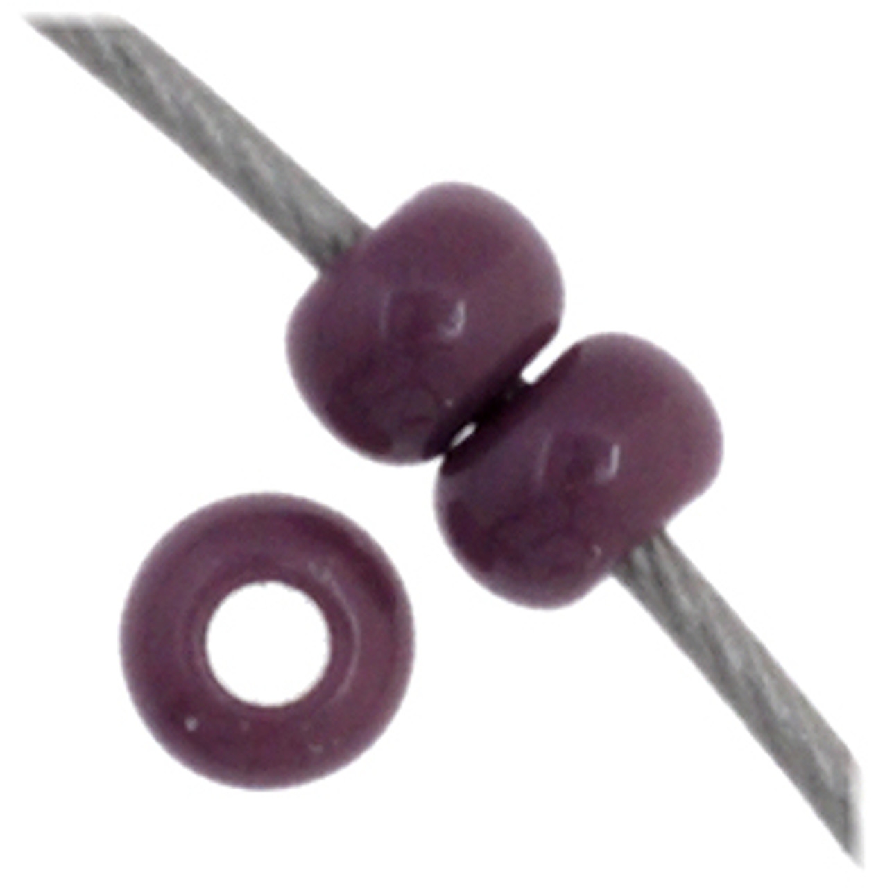 11/0 Opaque Dark Mauve Preciosa Seed Beads (20g) 23040