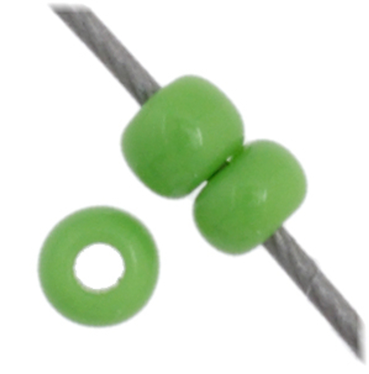 11/0 Opaque Light Green Preciosa Seed Beads (20g) 23980M