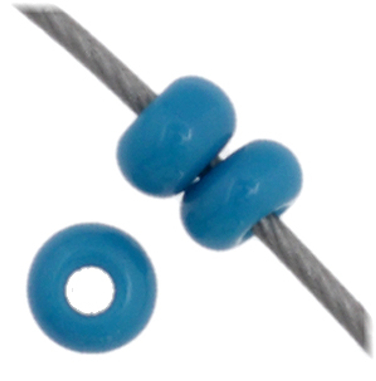 11/0 Opaque Dark Blue Preciosa Seed Beads (20g) 23980M