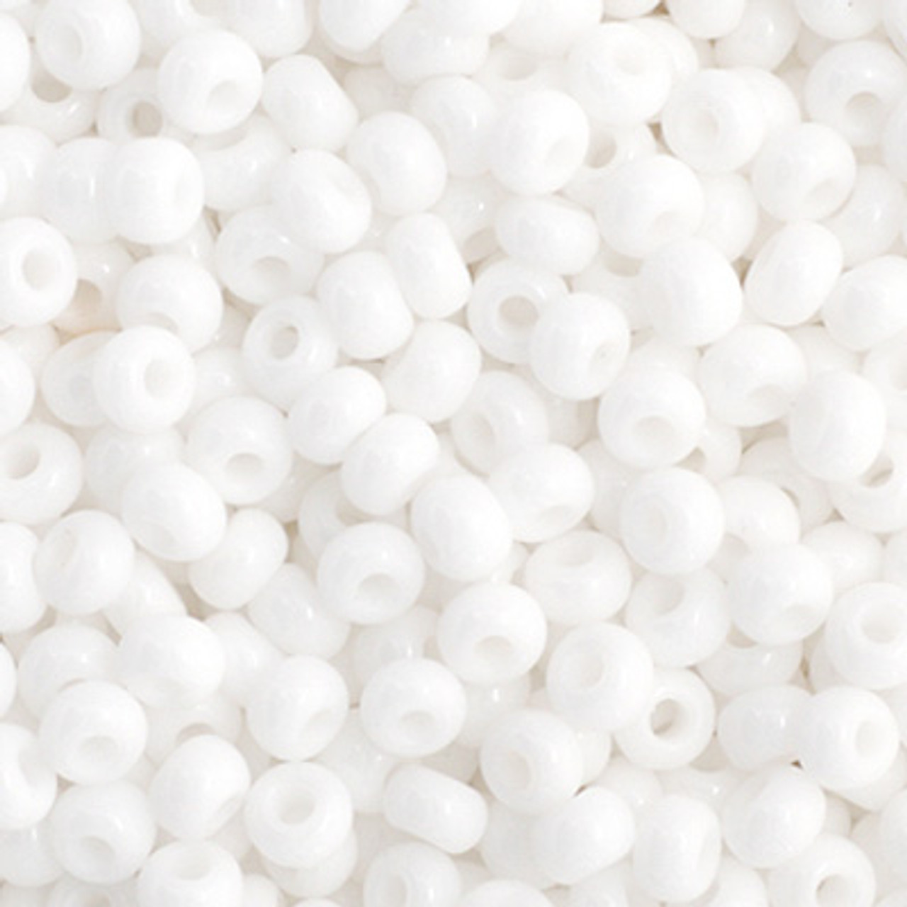 11/0 Opaque White Preciosa Seed Beads (20g)  03050