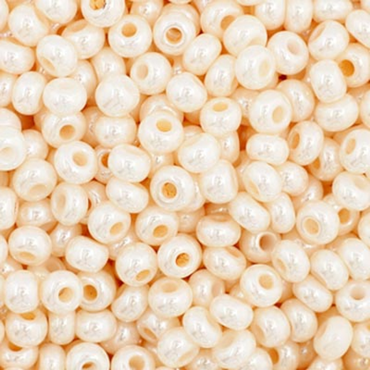 11/0 Opaque Eggshell Pearl Preciosa Seed Beads (20g)  46113