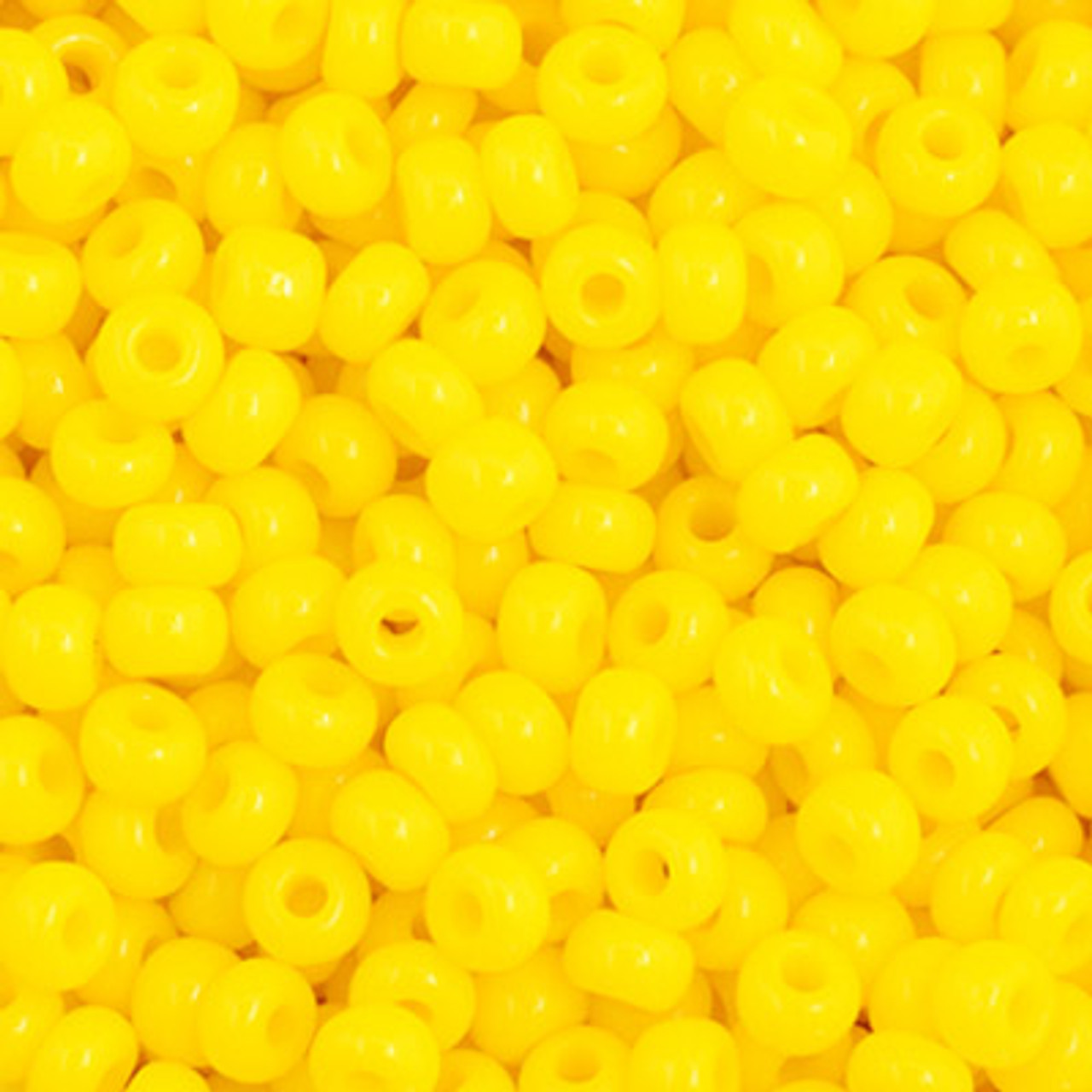 11/0 Opaque Lemon Yellow Preciosa Seed Beads (20g)  83110