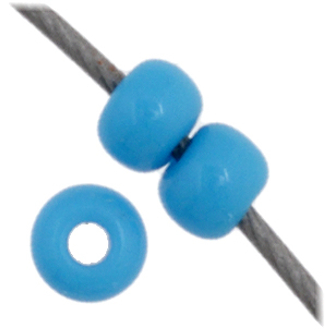 11/0 Opaque Turquoise Blue Preciosa Seed Beads (20g)  63050T