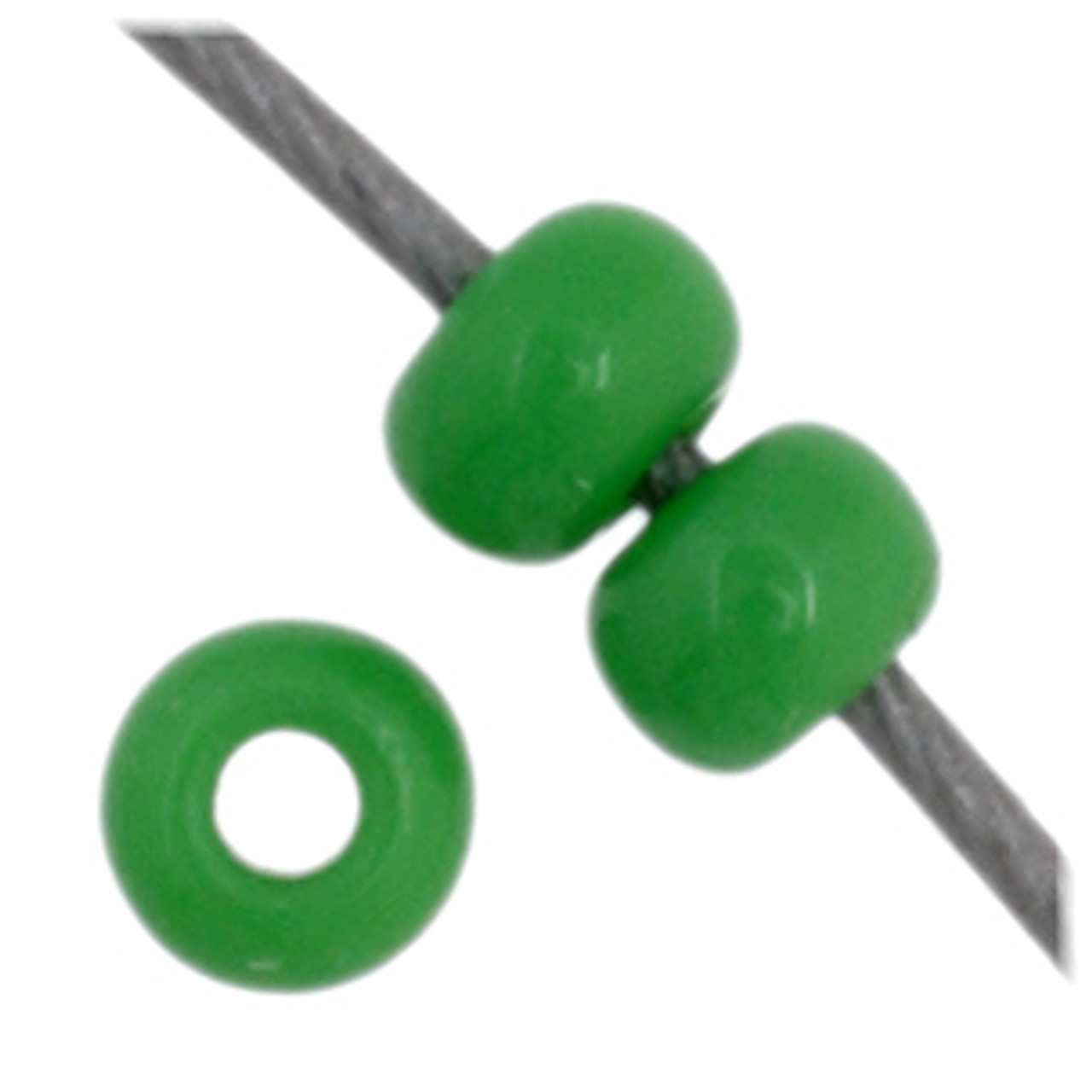 11/0 Opaque Medium Green Preciosa Seed Beads (20g)  53250