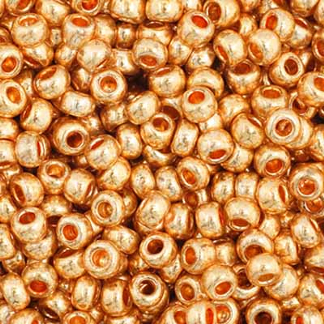 11/0 Metallic Gold Preciosa Seed Beads (20g)  18389