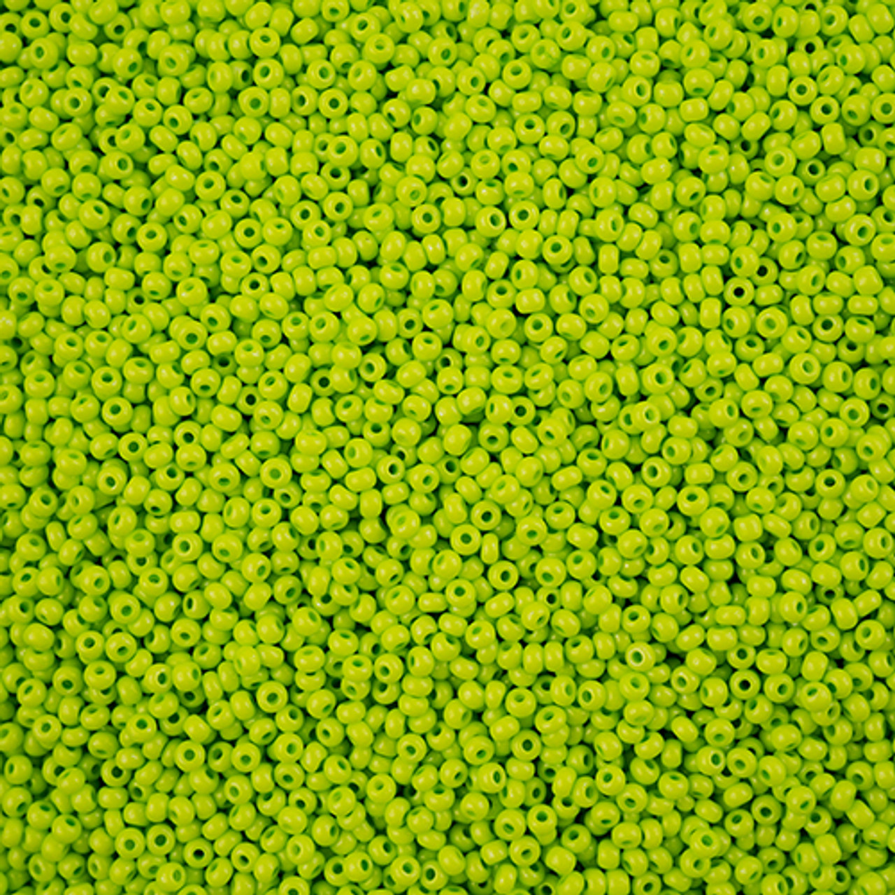 11/0 Terra Intensive Light Green Preciosa Seed Beads (20g)  16A54