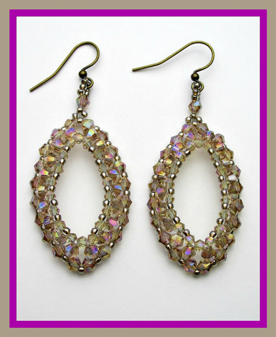 Raining on Prom Night Earrings PRINTED Tutorial - Mailed to your Home