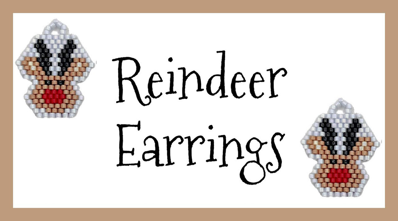 Reindeer Earring/Charm INSTANT DOWNLOAD Pattern