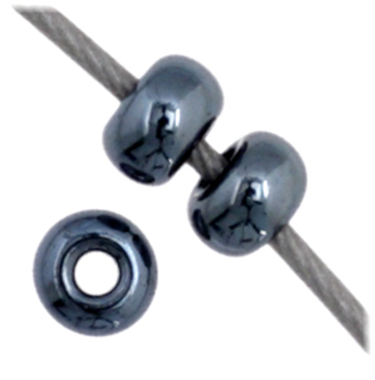 11/0 Gunmetal Preciosa Seed Beads (20g) 49102