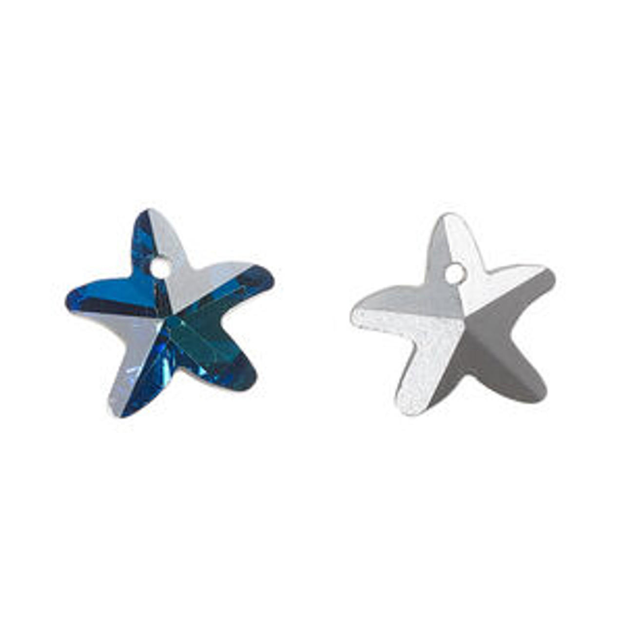 14x14mm Bermuda Green Starfish (2 Pieces)