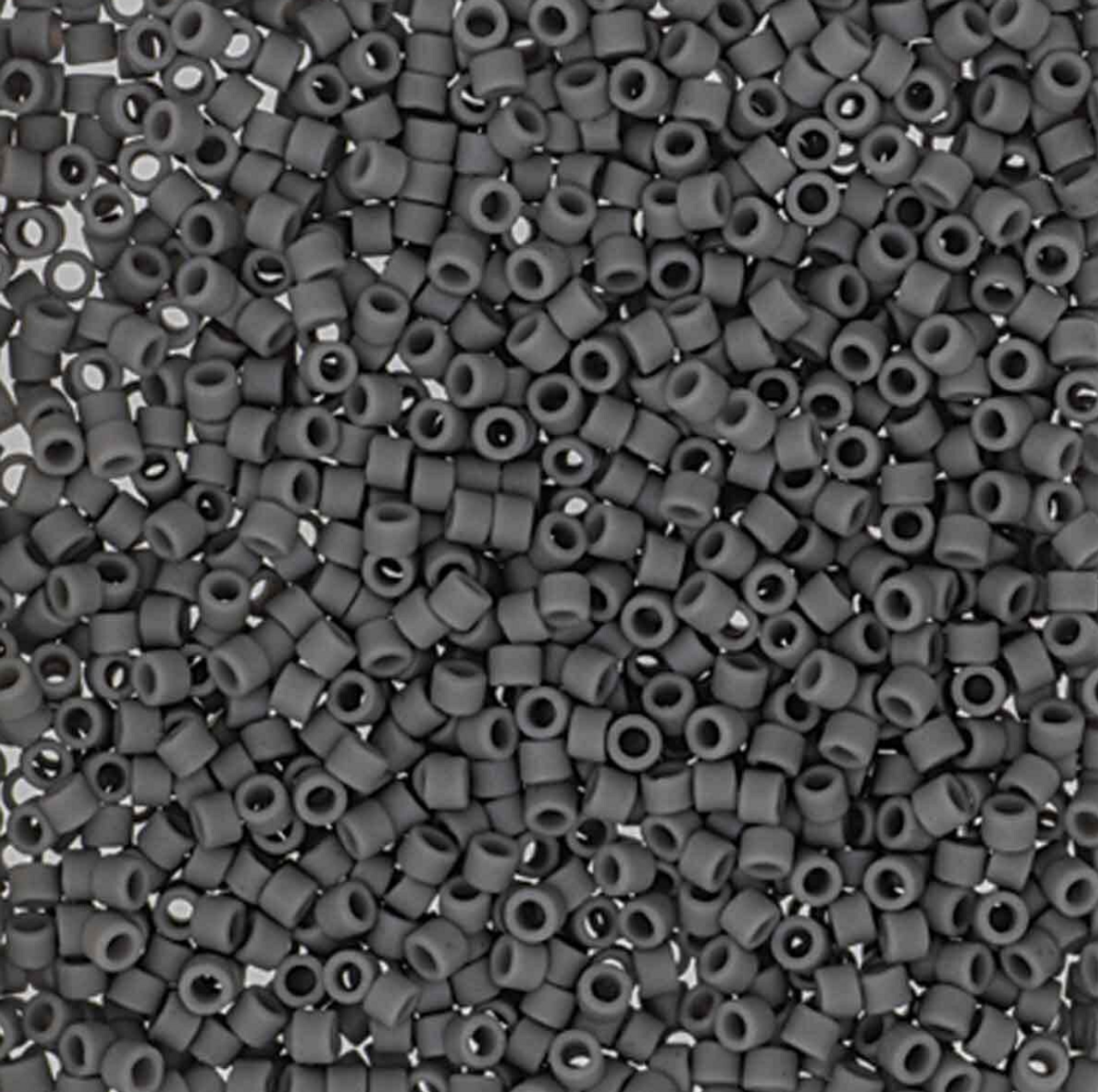 11/0 Matte Grey Miyuki Delica Beads (7.2g) DB2409