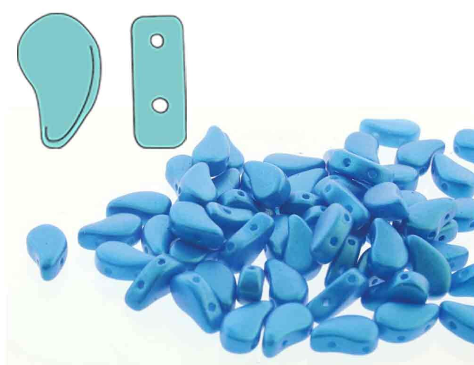 8x5mm Tropical Blue Wave Paisley Duo (8g) PD8502010-24511