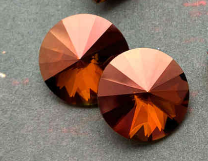 12mm Crystal Chocolate Rivoli