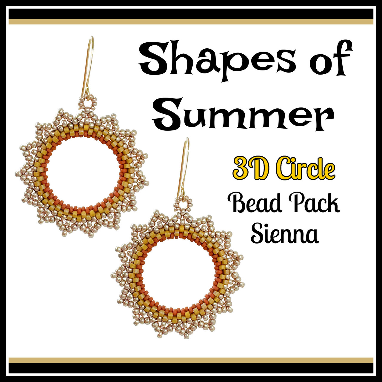 Shapes of Summer 3D Bead Pack - Sienna