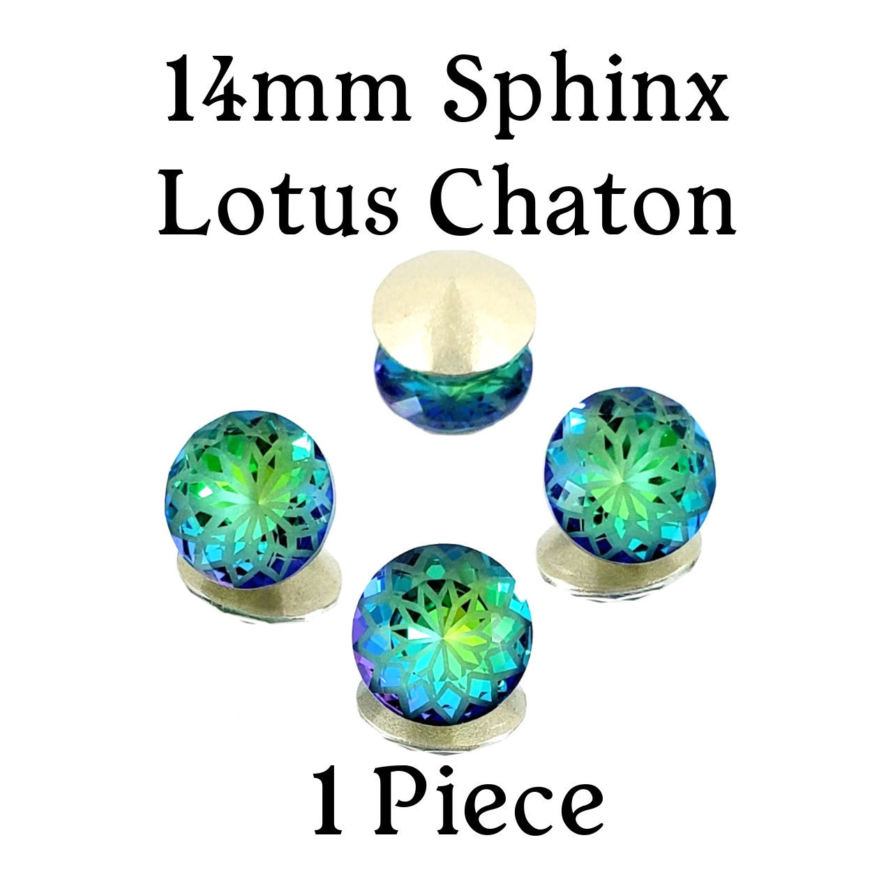 14mm Sphinx Lotus Chaton (1 Piece) 14mm Sphinx Lotus Chaton (1 Piece)
