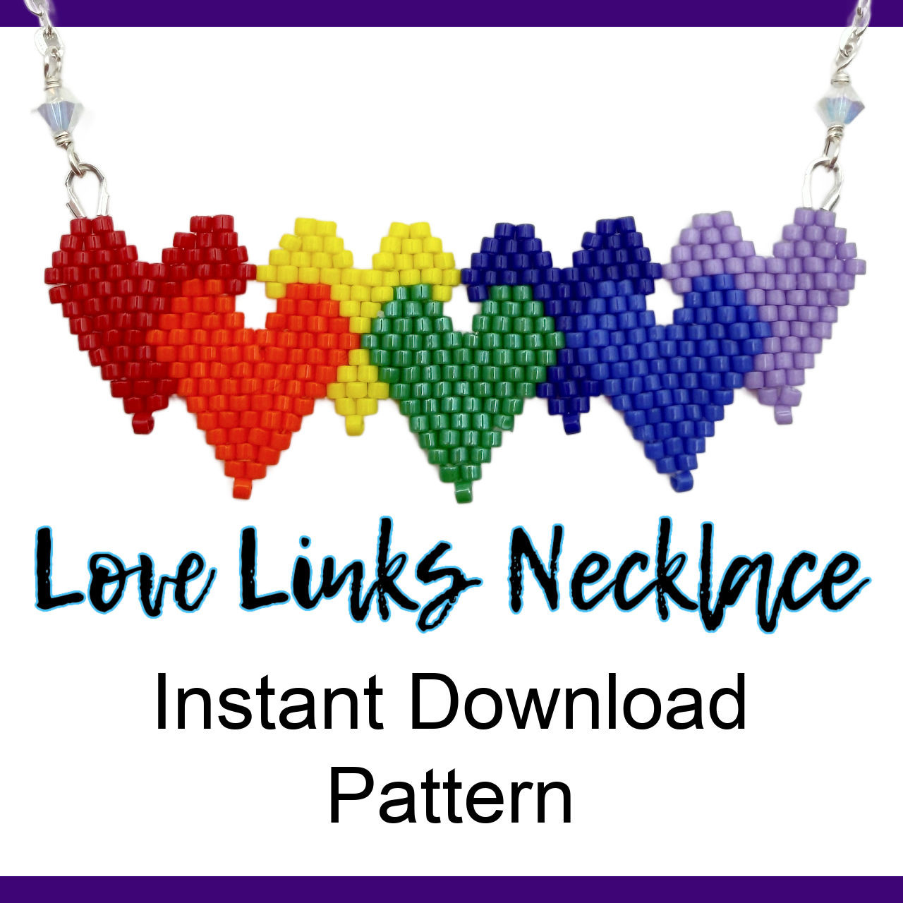 Love Links Necklace Instant Download Pattern