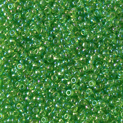 11/0 Transparent Apple Green AB Miyuki (11-259)10g