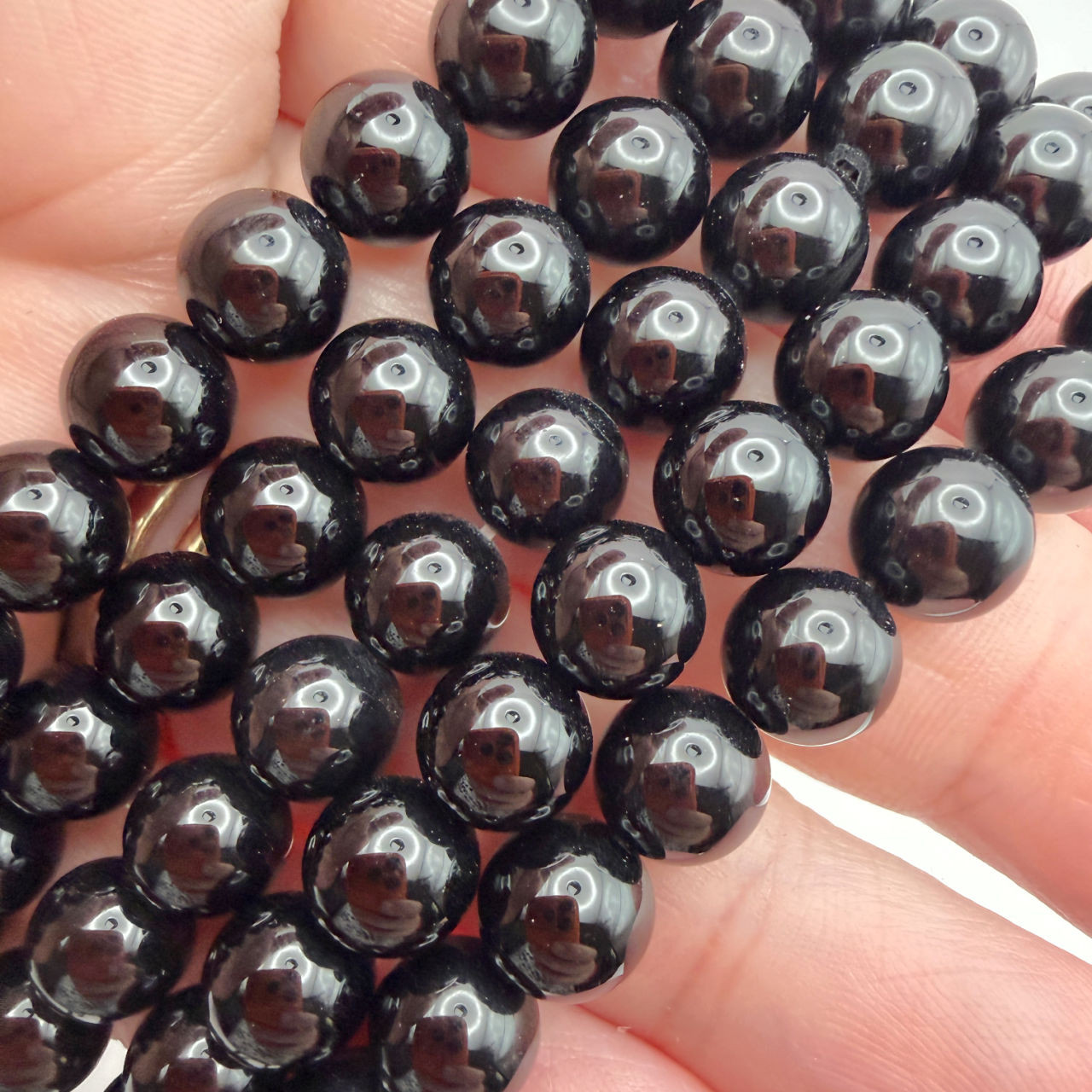 8mm Black Onyx Strand (48 Bead Strand)