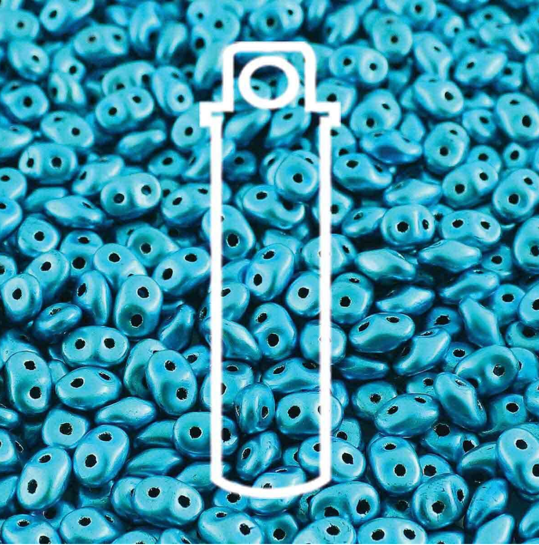 2x4mm Metalust Turquoise Mini Duo (8g) DU0423980-24206