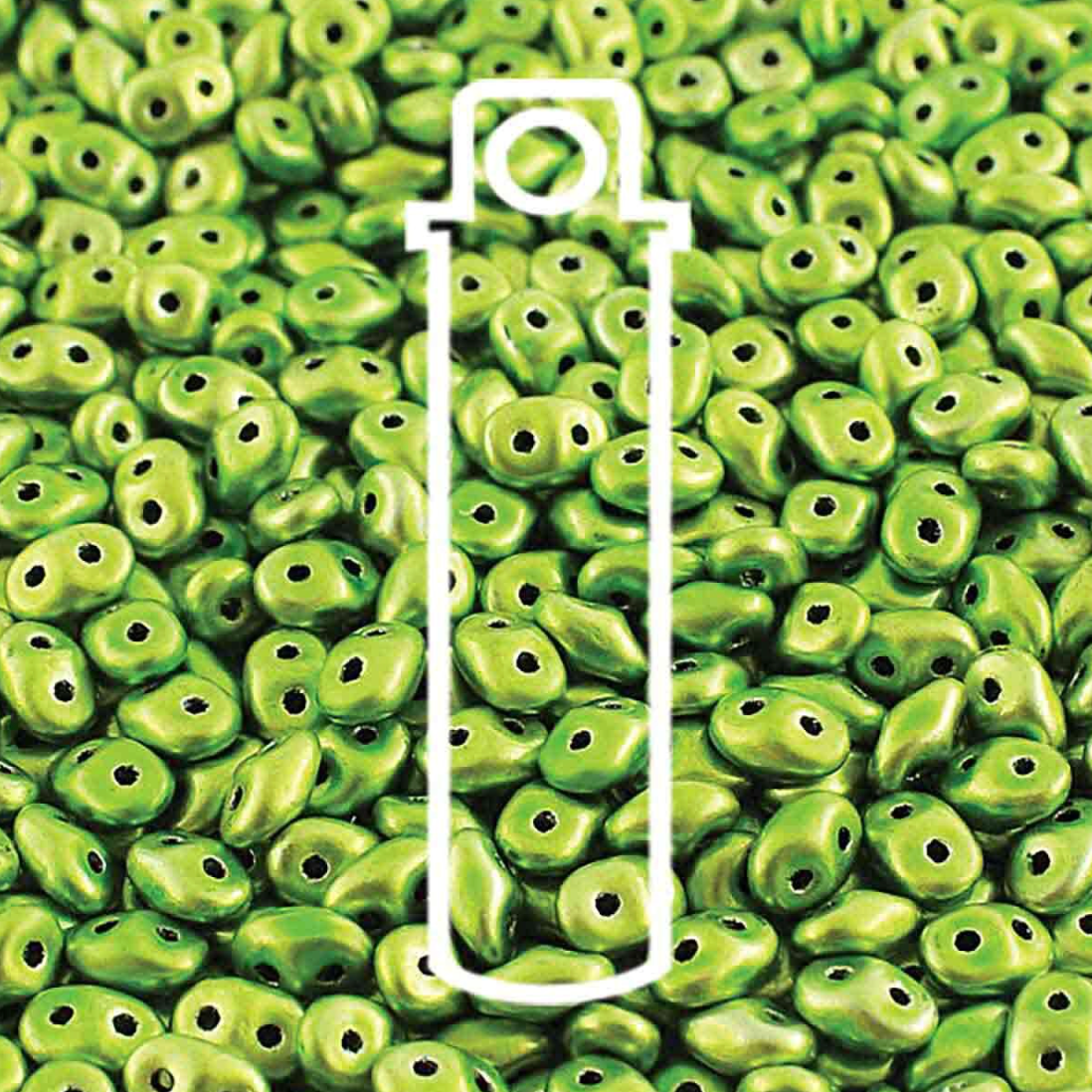 2x4mm Metalust Apple Green Mini Duo (8g)DU0423980-24205