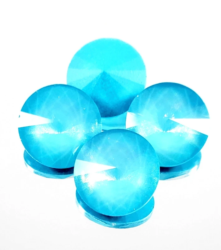 14mm Aqua Aurora Rivoli (1 Piece)