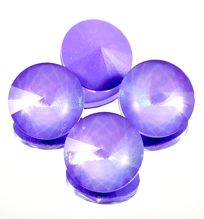14mm Lavender Aurora Rivoli (1 Piece)